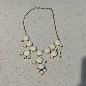 Elegant Cream Statement Necklace